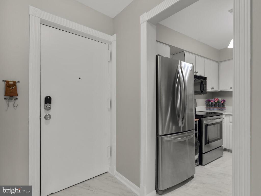 Updated kitchen with stainless steel appliances