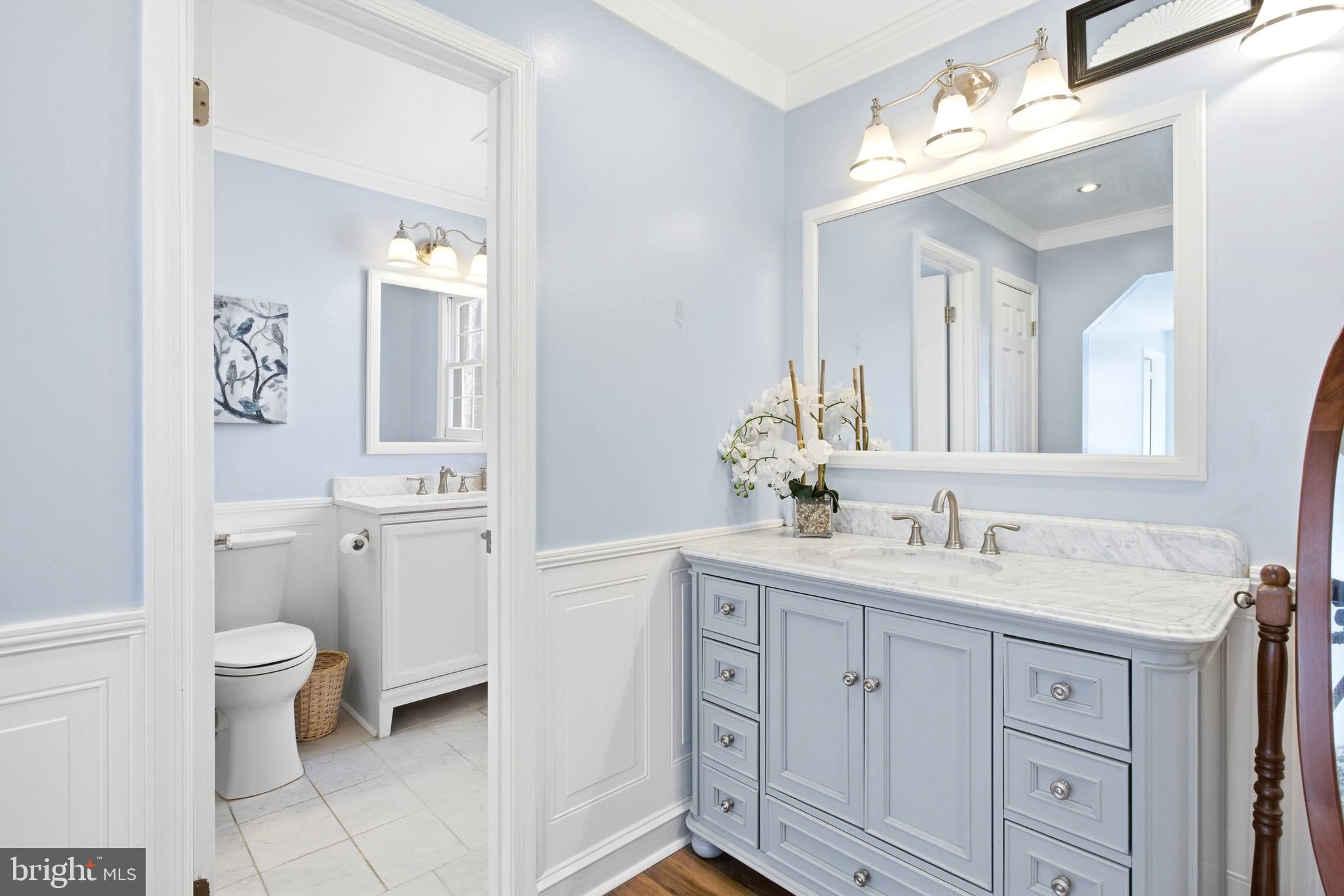11316 Robert Carter Road Fairfax Station, VA 22039 - Photo 12 of 56 a spacious bathroom with a toilet sink and mirror