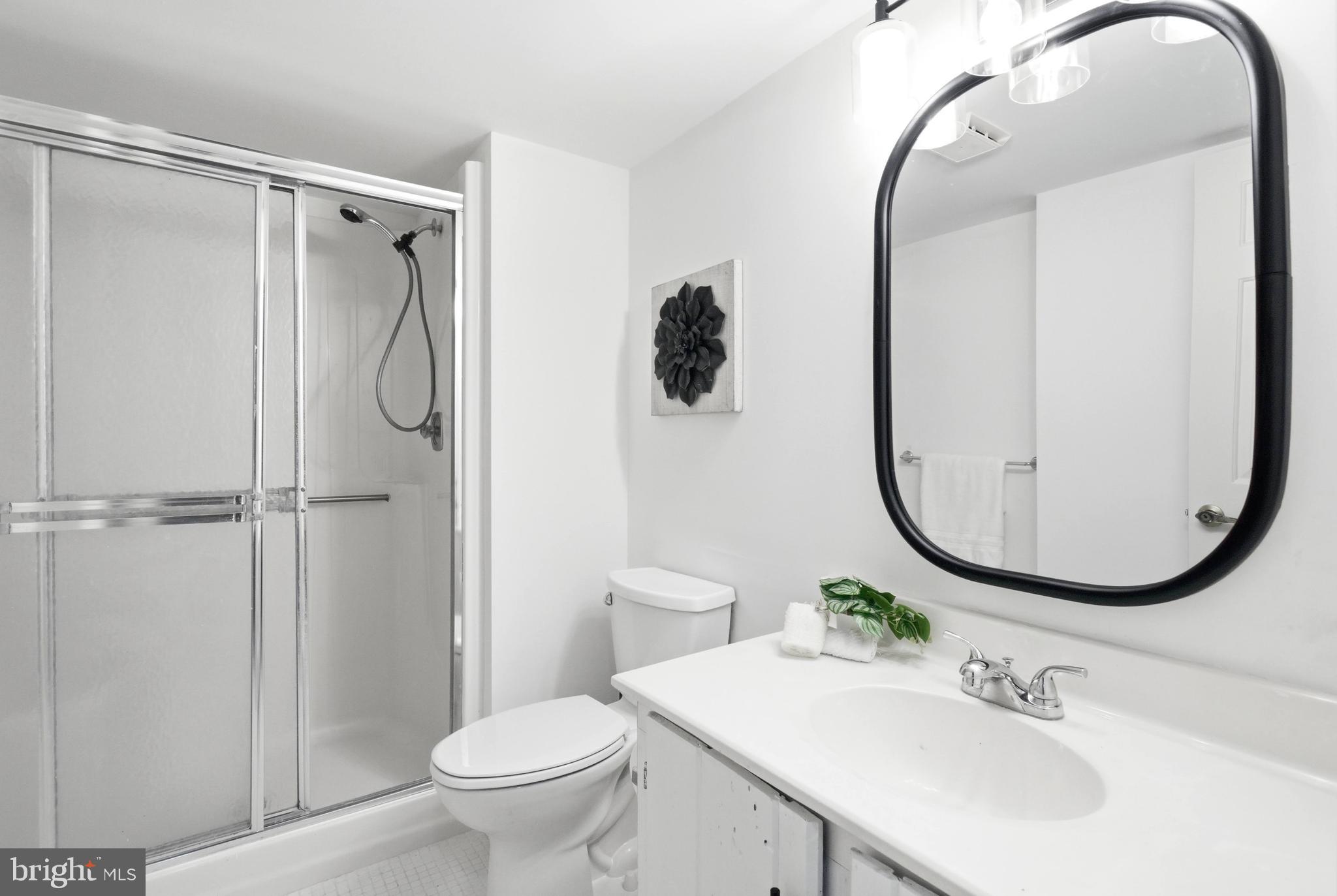 11316 Robert Carter Road Fairfax Station, VA 22039 - Photo 32 of 56 a bathroom with a sink a toilet and a mirror