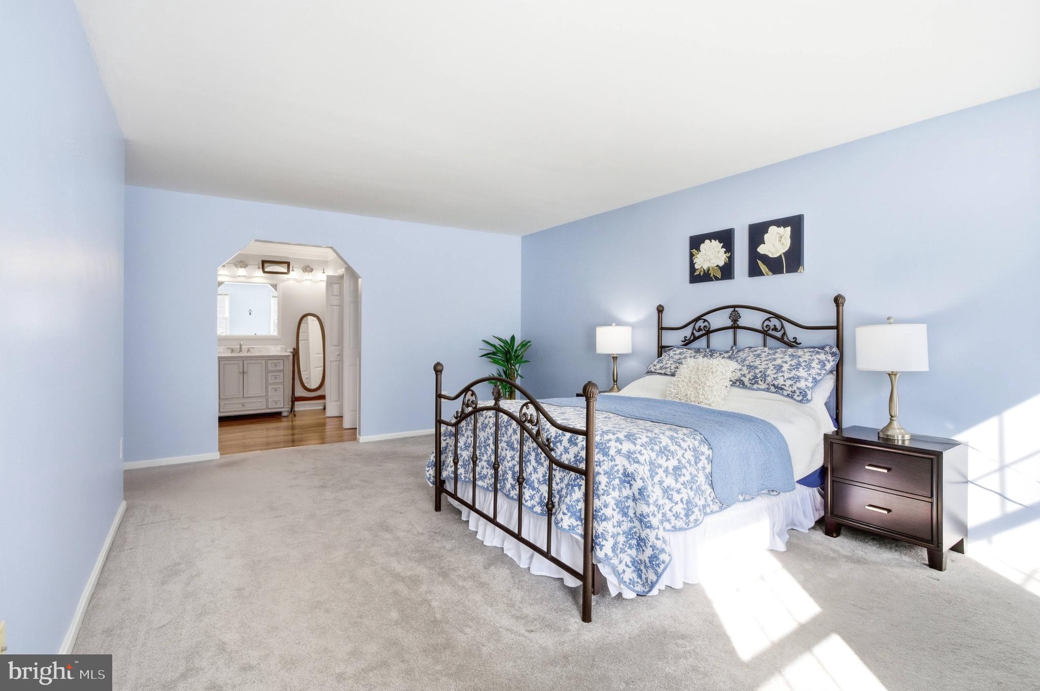 11316 Robert Carter Road Fairfax Station, VA 22039 - Photo 40 of 56 a bedroom with a bed and a walk in closet