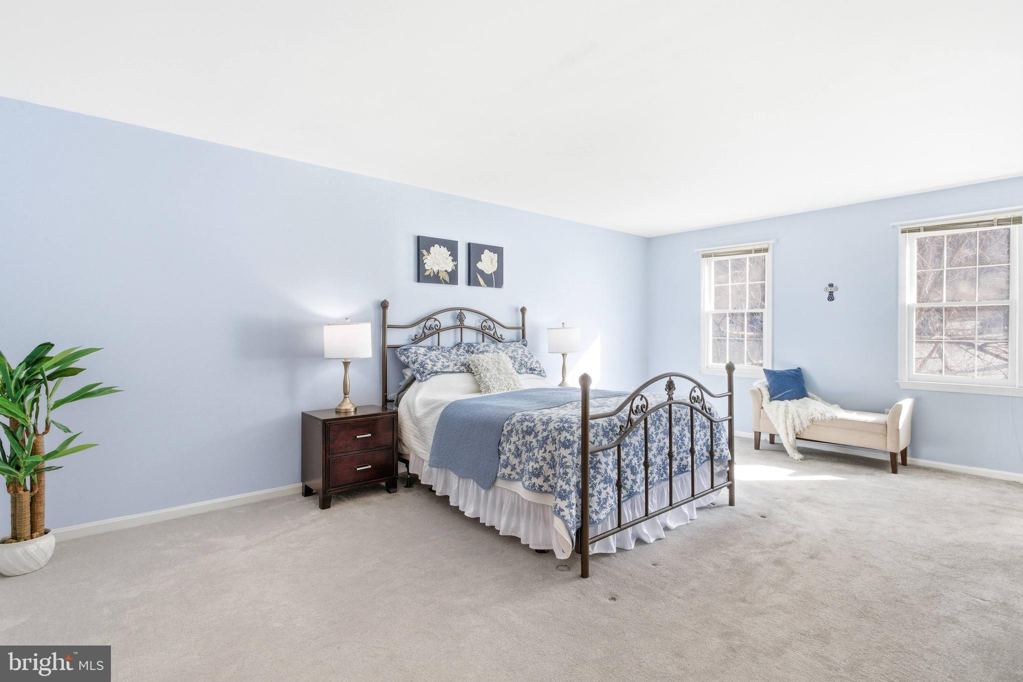 11316 Robert Carter Road Fairfax Station, VA 22039 - Photo 10 of 56 a bedroom with a bed a couch and potted plant on the dresser