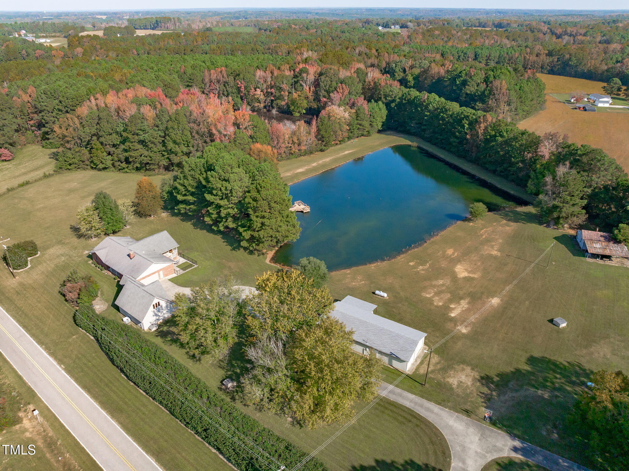 411 Tant Road Zebulon, NC 27597 - Photo 39 of 48 a view of a city and mountains