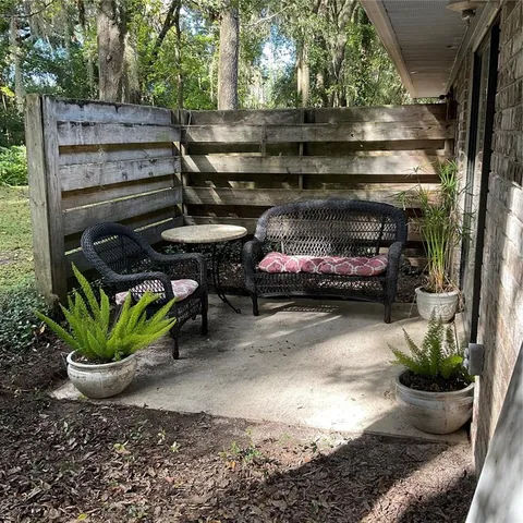 a view of outdoor space and patio