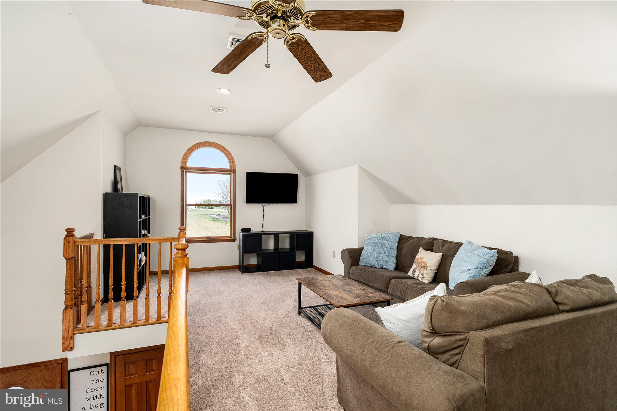 282 Chesterfield Jacobstown Road Wrightstown, NJ 08562 - Photo 32 of 70 a living room with furniture and a flat screen tv