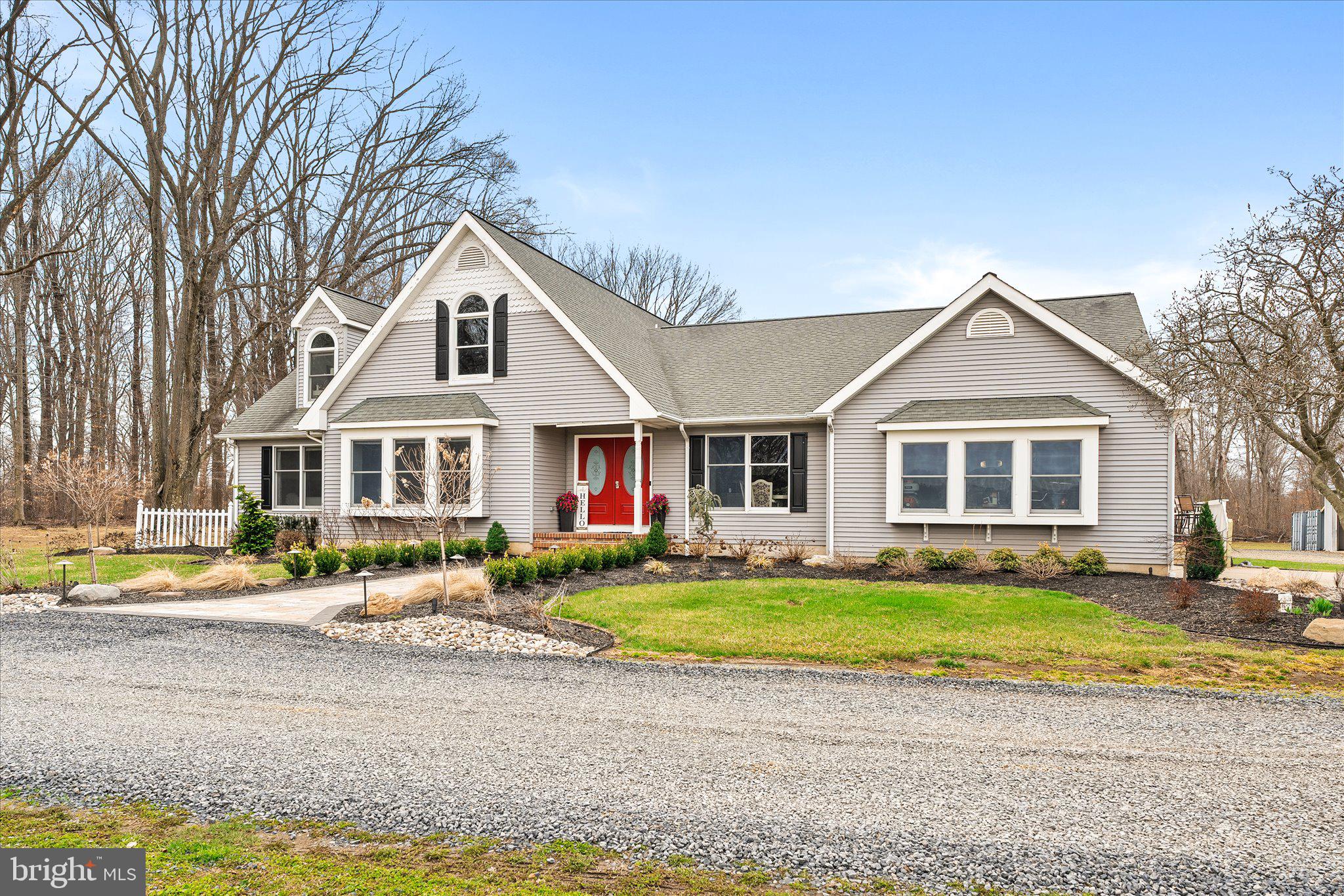 282 Chesterfield Jacobstown Road Wrightstown, NJ 08562 - Photo 53 of 70 a front view of a house with a yard