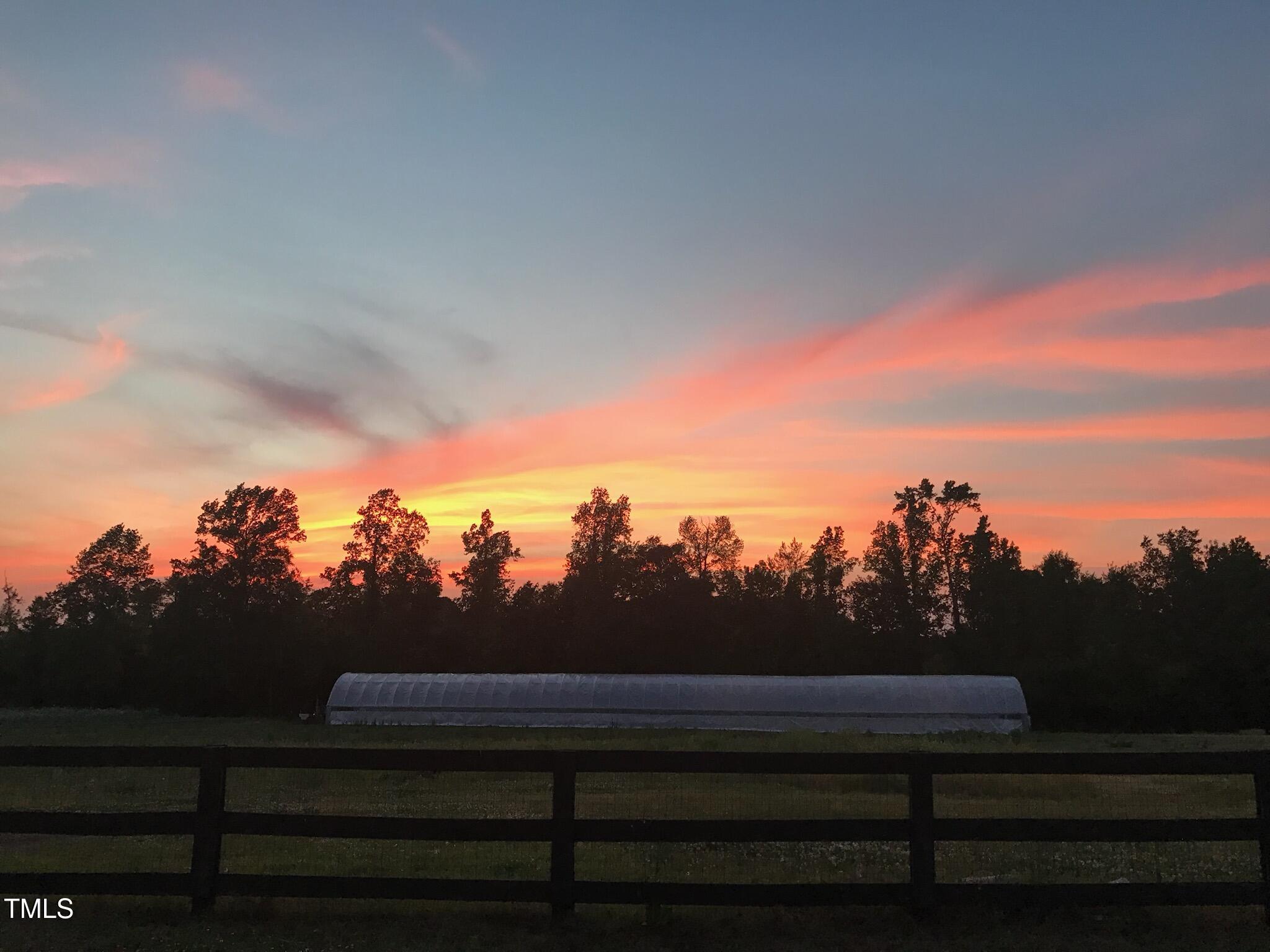 97 Bailey Road Coats, NC 27521 - Photo 31 of 43 Sunset over Greenhouse