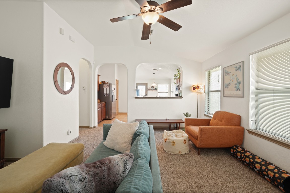 11012 Short Springs Drive Austin, TX 78754 - Photo 6 of 28 a living room with furniture and a large window