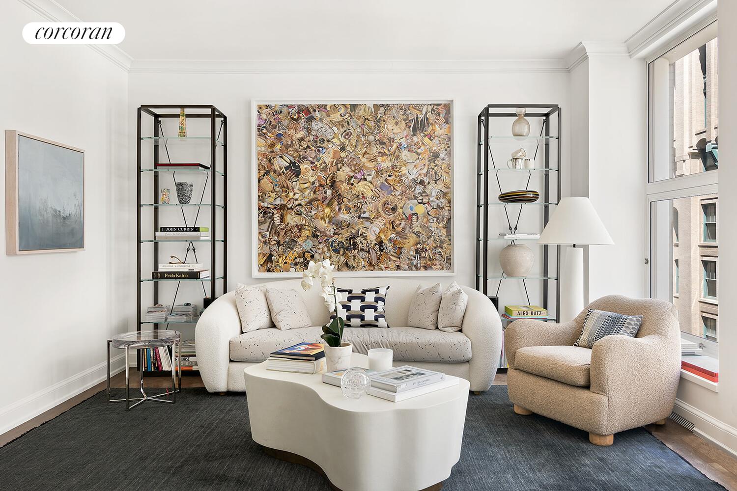 16 West 21st Street, Unit 10/11 Manhattan, NY 10010 - Photo 2 of 18 a living room with furniture and a large window