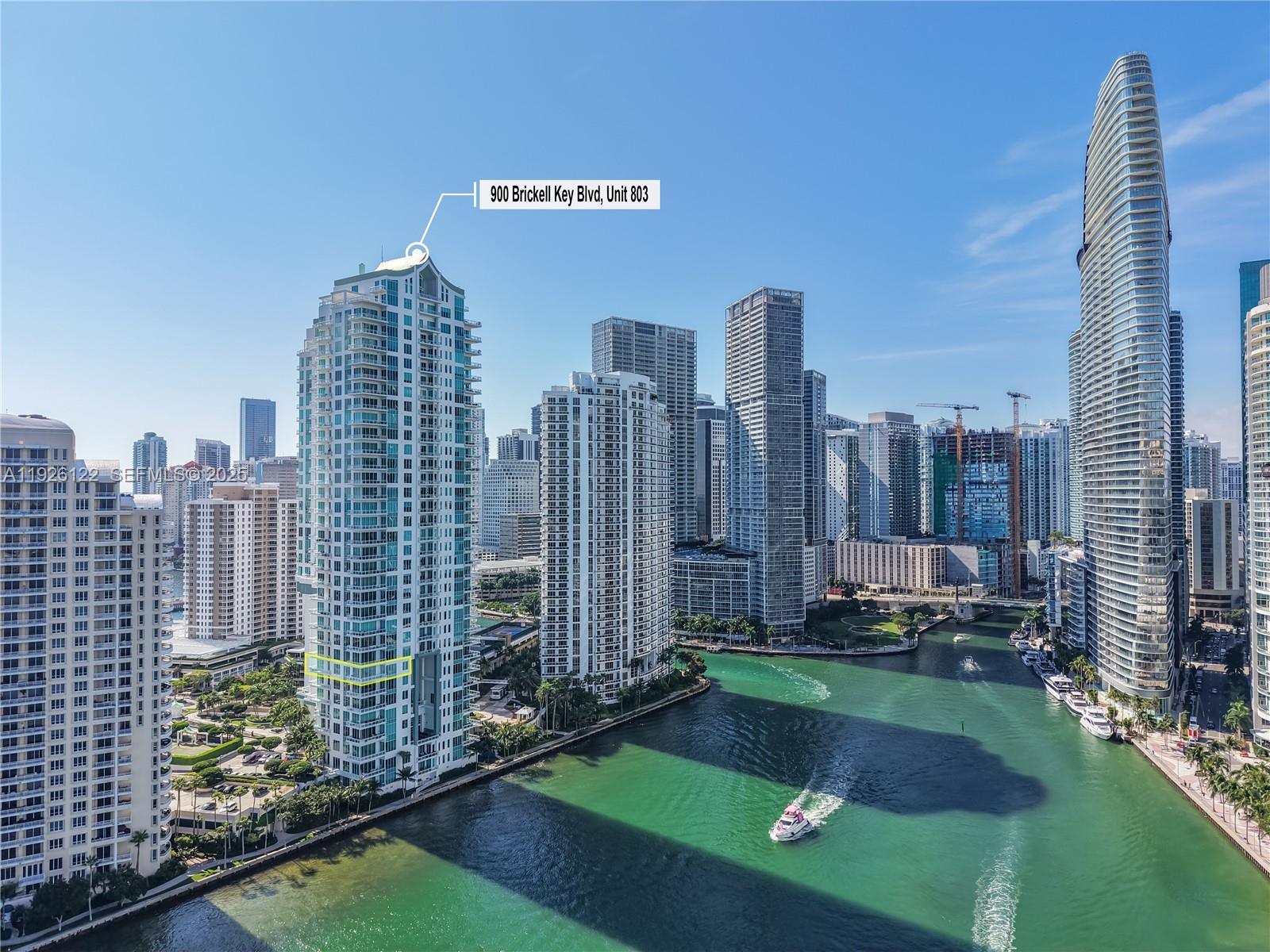 900 Brickell Key Boulevard, Unit 803 Miami, FL 33131 - Photo 13 of 38 a view of a city with tall buildings