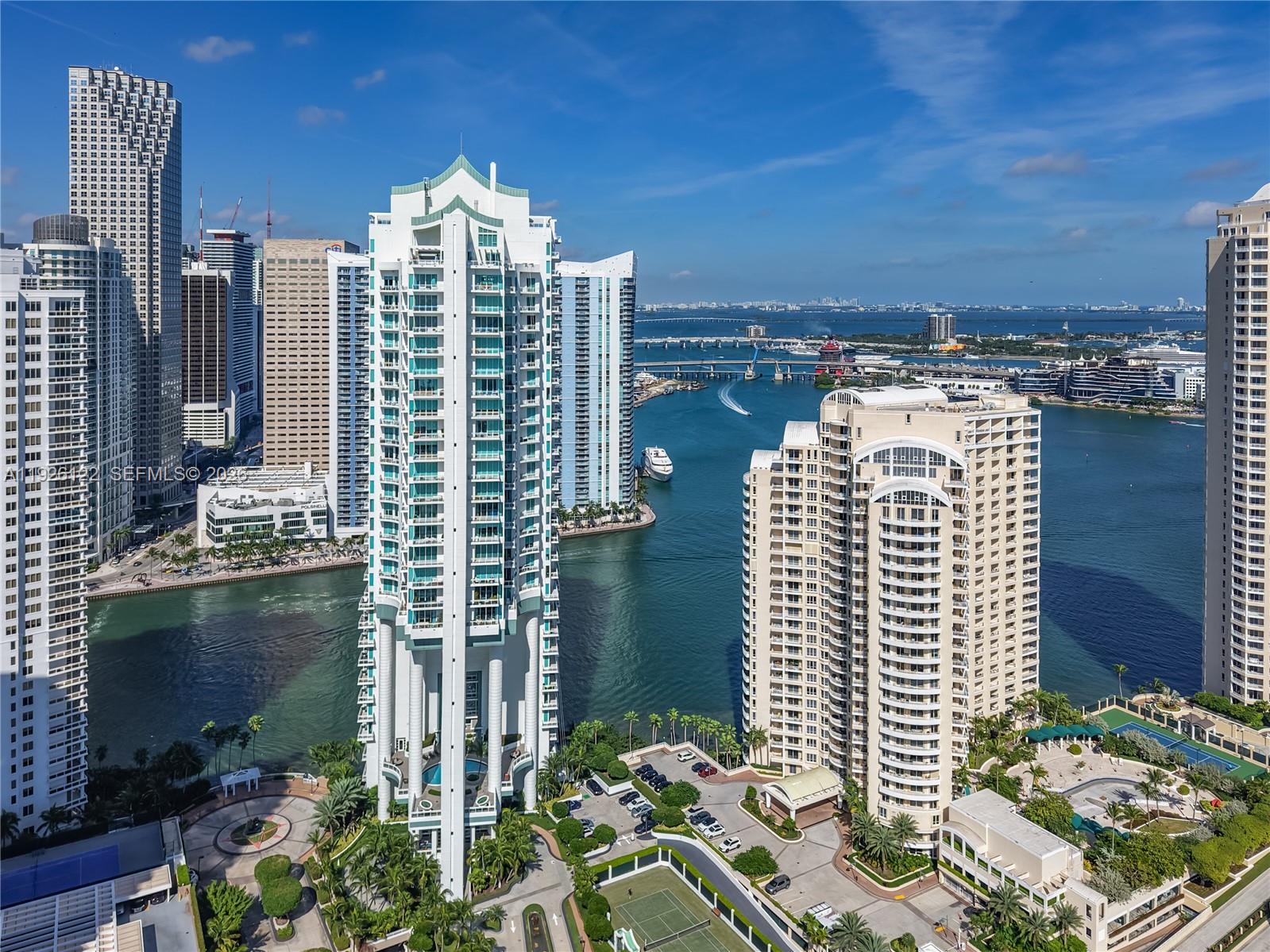 900 Brickell Key Boulevard, Unit 803 Miami, FL 33131 - Photo 29 of 38 a view of a city with tall buildings