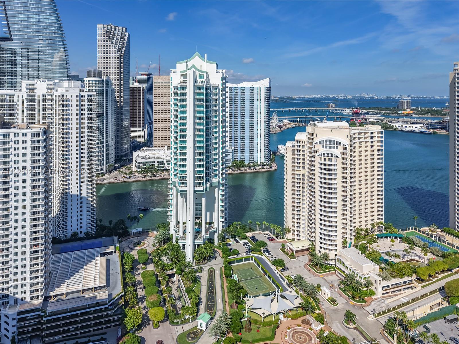 900 Brickell Key Boulevard, Unit 803 Miami, FL 33131 - Photo 32 of 38 a view of city with tall buildings