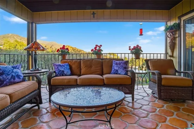 a view of outdoor space and porch