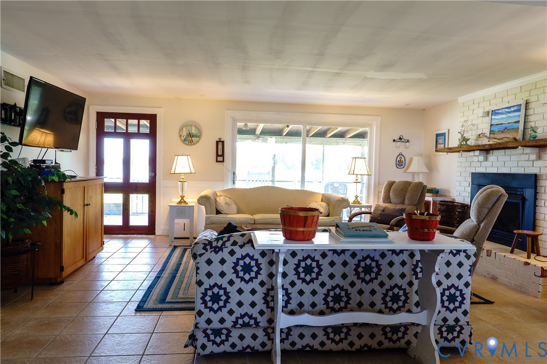 1280 Little Florida Road Farnham, VA 22460 - Photo 11 of 41 Spacious living area featuring tile flooring, a wh