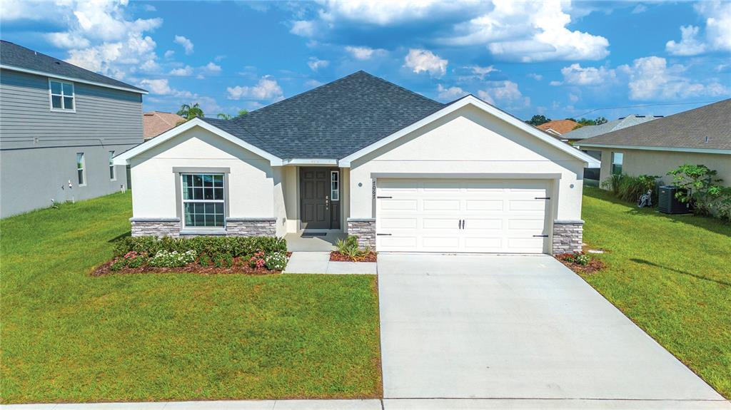 Front elevation of this lovely 2023-built home.