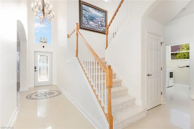 a view of a hallway with interior of the house