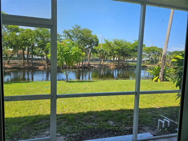 a view of lake from balcony