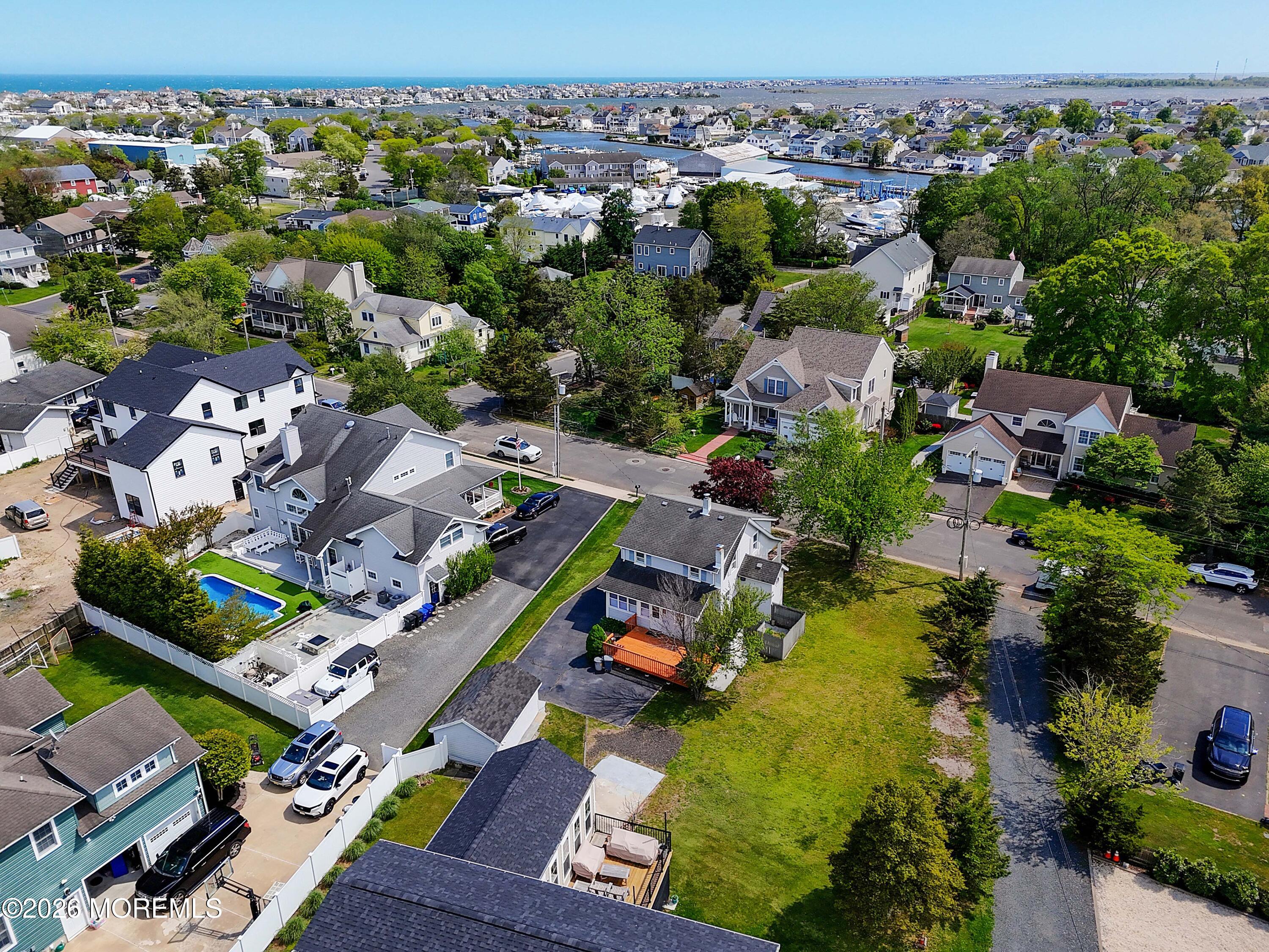 715 Howe Street Point Pleasant, NJ 08742 - Photo 37 of 45 an aerial view of a city with lots of residential buildings