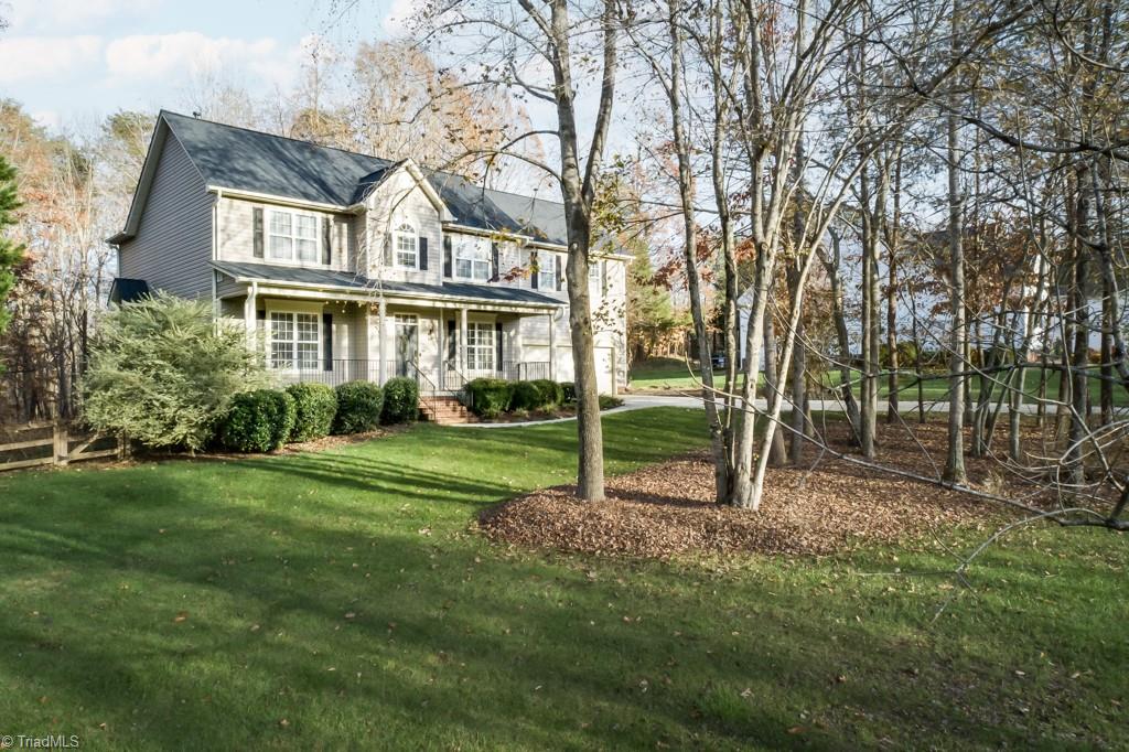Beautiful home tucked away on a cul-de-sac and sits on almost an acre!