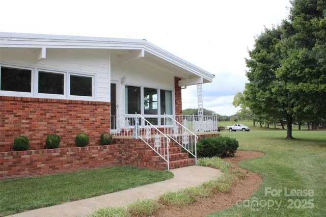 a view of a house with a patio