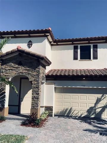 a front view of a house