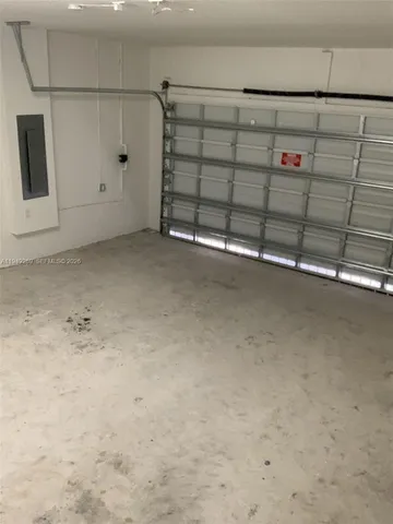 a view of a garage