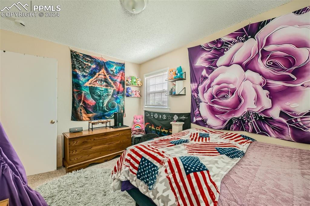 3103 Galley Road Colorado Springs, CO 80909 - Photo 17 of 25 a bedroom with a bed and a painting on the wall