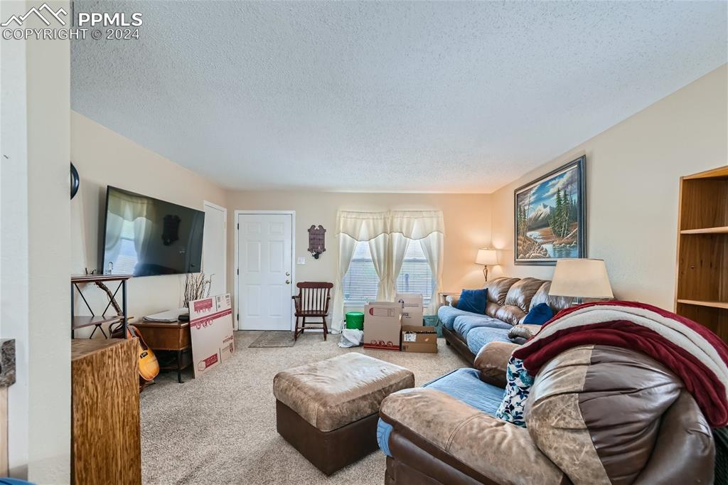 3103 Galley Road Colorado Springs, CO 80909 - Photo 4 of 25 a living room with furniture and a flat screen tv