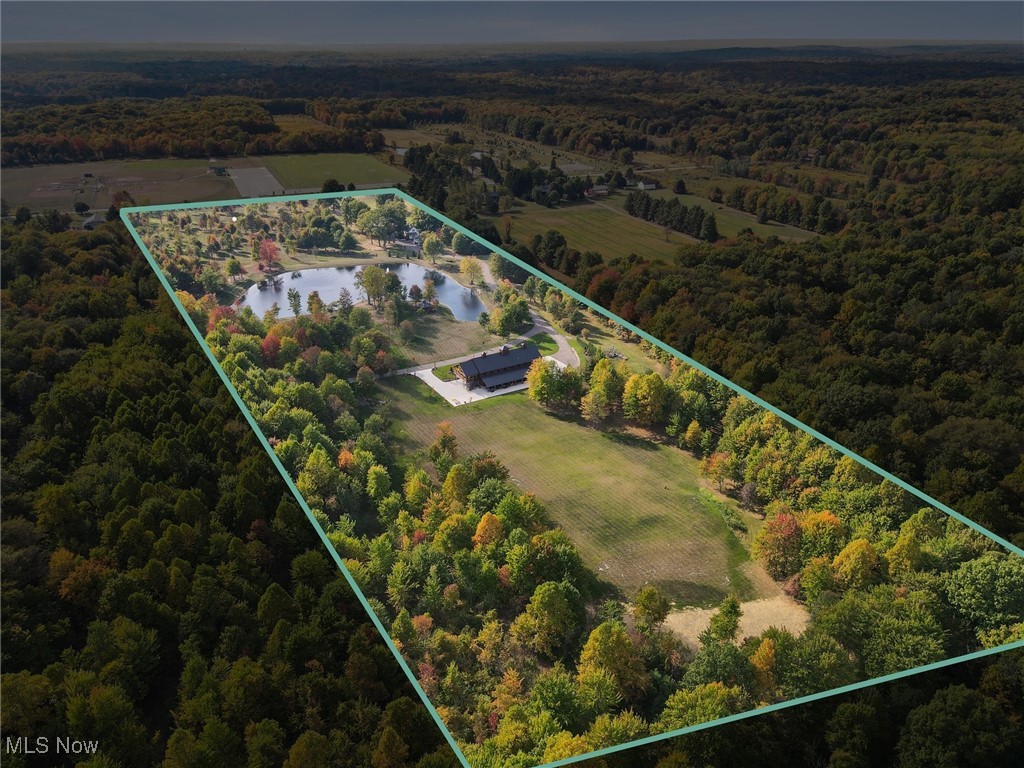 290 Townline Road Aurora, OH 44202 - Photo 49 of 50 View of rural area with a forest and property boundaries highlighted