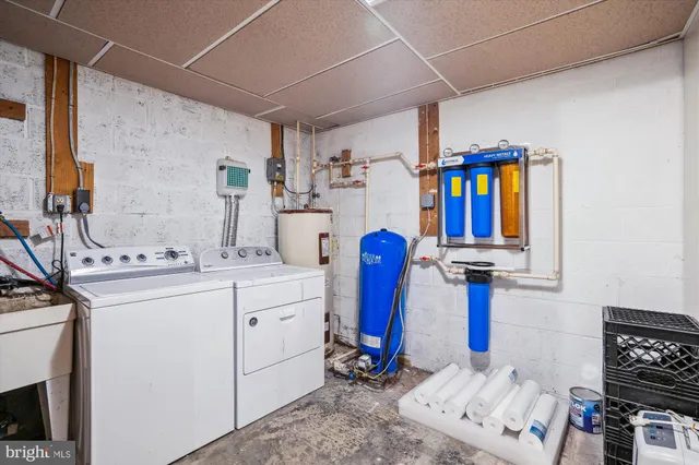 a room with storage and utility