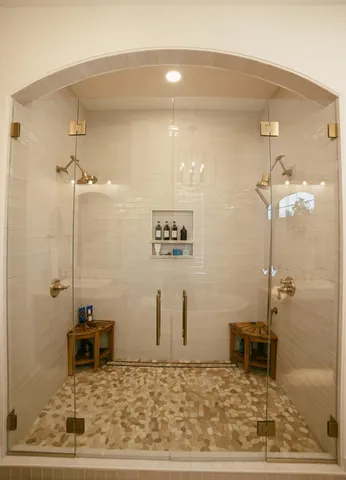 a bathroom with a sink