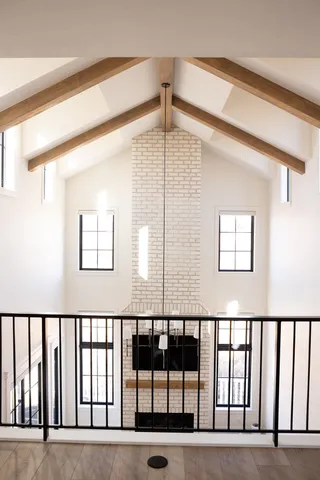 a view of a storage & utility room with a sink