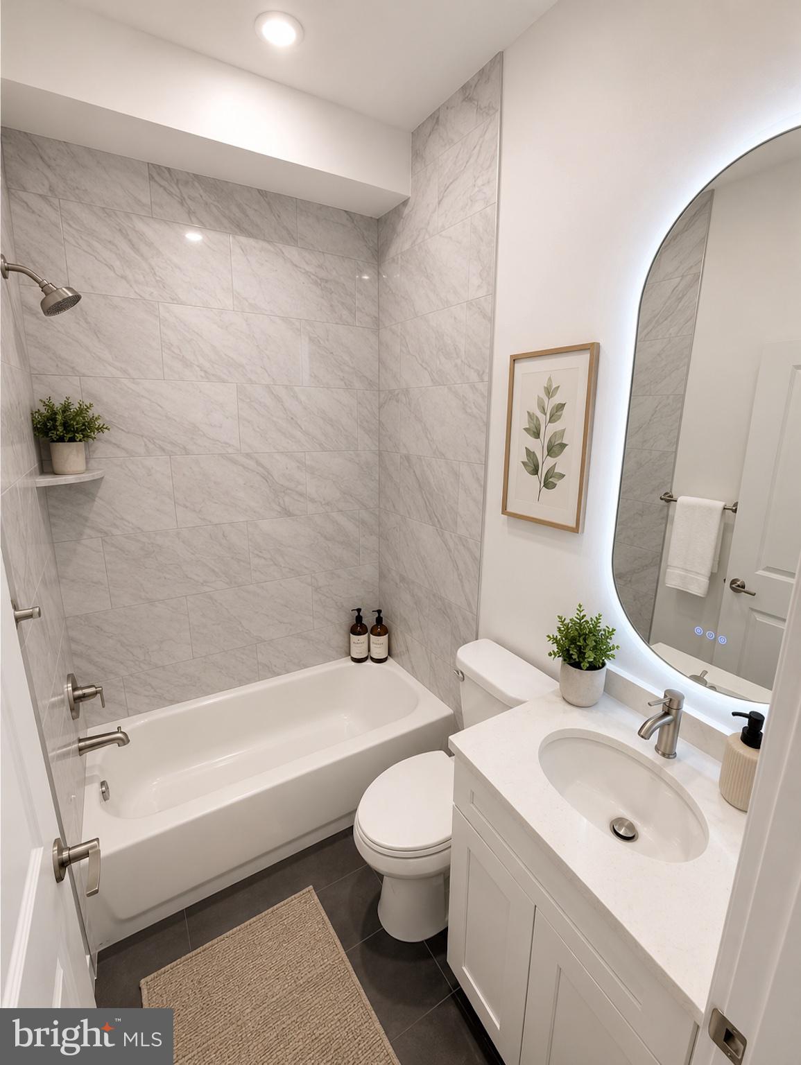 2614 North 7th Street, Unit 2 Philadelphia, PA 19133 - Photo 6 of 10 a bathroom with a toilet a sink and bathtub