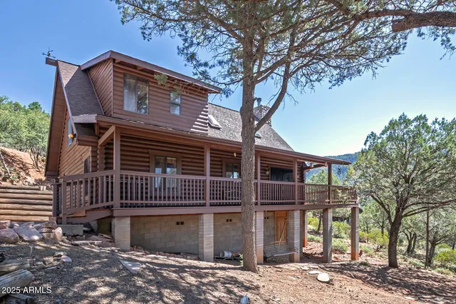 a view of front door of house