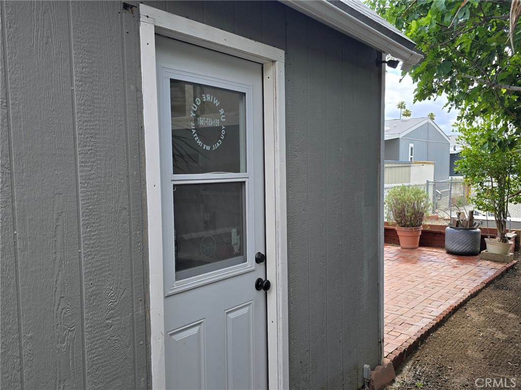 32900 Riverside Drive, Unit 94 Lake Elsinore, CA 92530 - Photo 23 of 23 Door to Shed