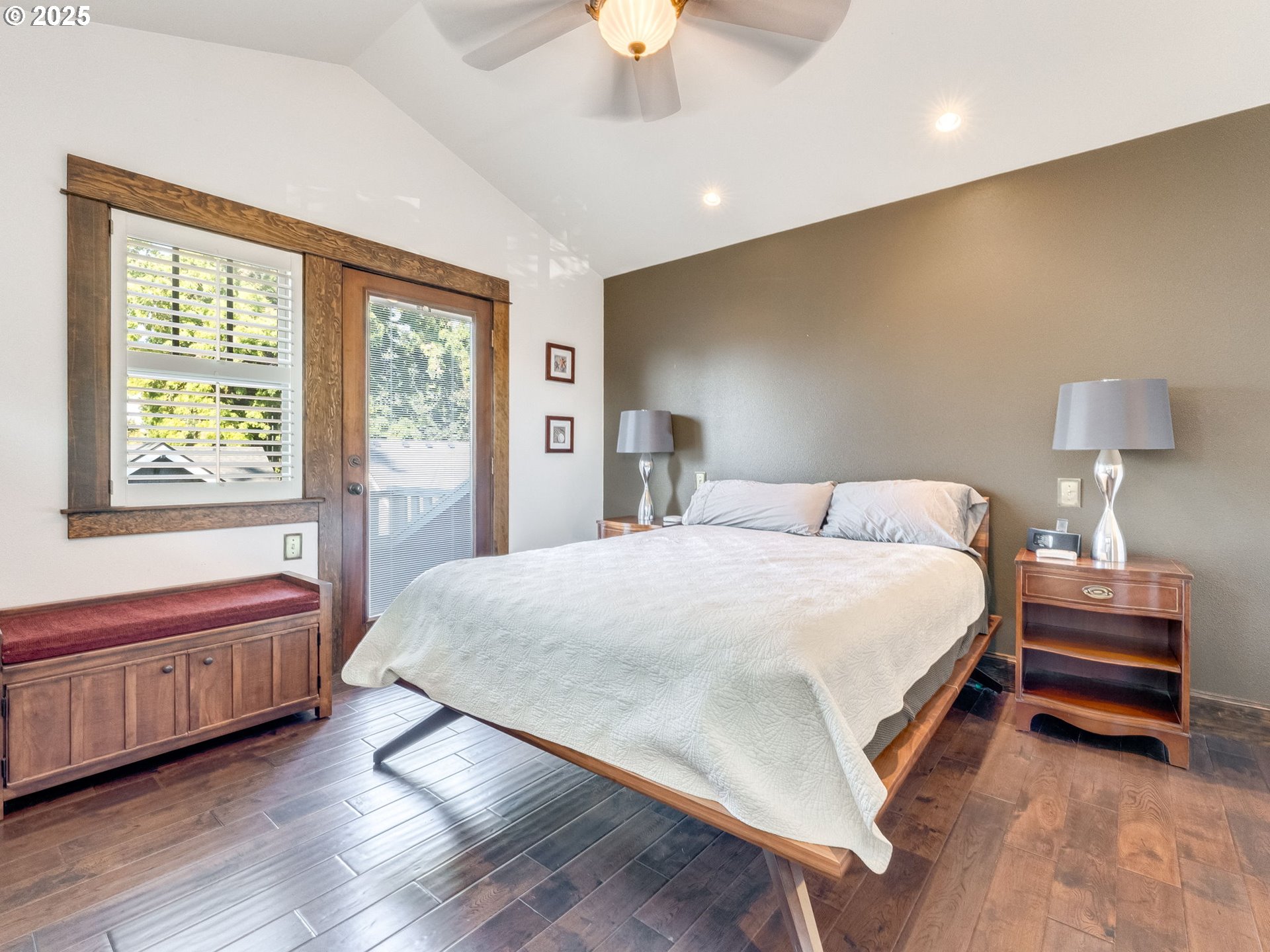 2400 H Street Vancouver, WA 98663 - Photo 34 of 48 a bedroom with a bed and a chandelier