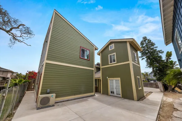 a front view of a house with entryway