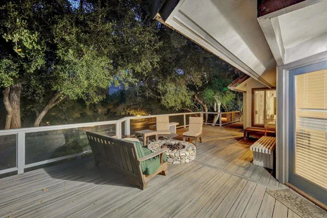 a house with trees in front of it