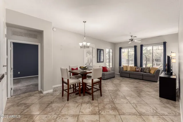 an empty room with closet area