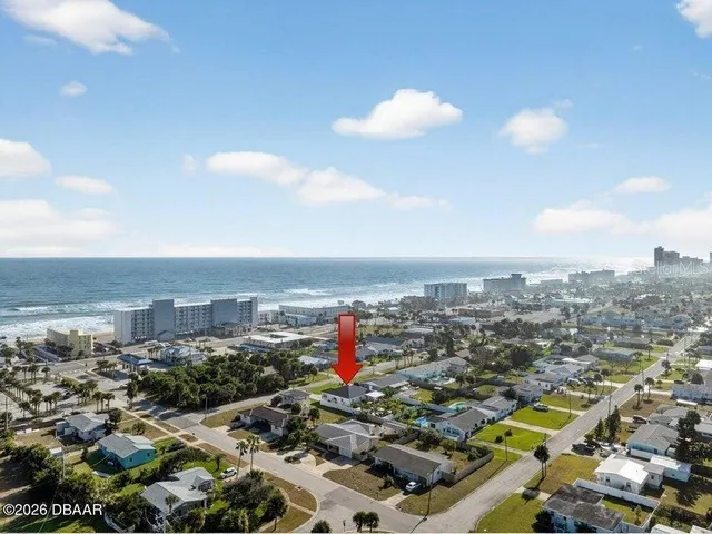 an aerial view of a city