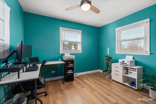 a room with furniture and a window