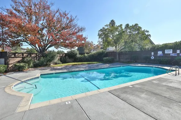 a view of backyard with green space