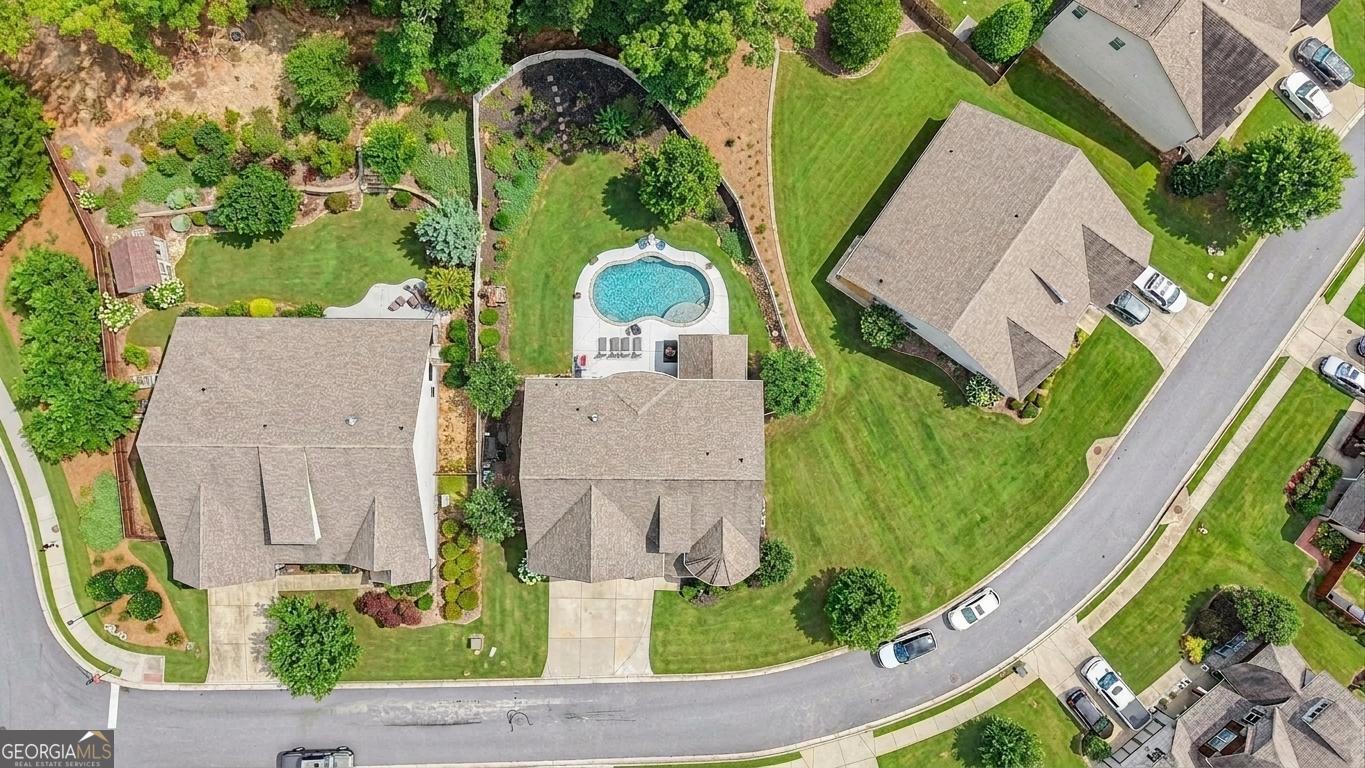 17 Lake Sydney Drive Dawsonville, GA 30534 - Photo 35 of 52 an aerial view of a house
