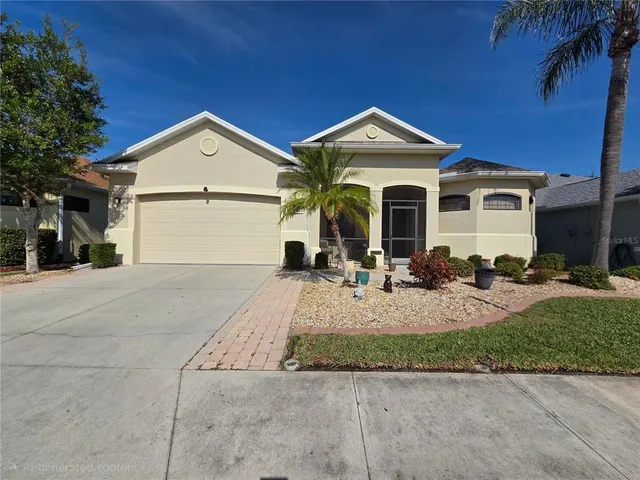 a view of a house with yard and plants