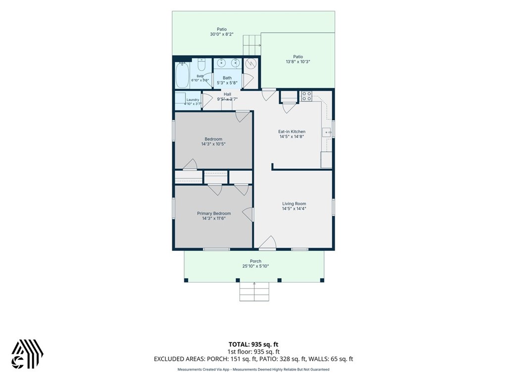 412 Sanders Street Anderson, SC 29624 - Photo 30 of 30 A well-laid out floor plan reveals convenient living spaces and comfortable room dimensions.