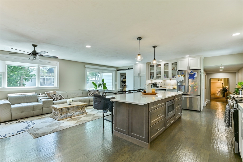 20 Lakeview Road Webster, MA 01570 - Photo 17 of 42 a living room with stainless steel appliances kitchen island furniture and a large window