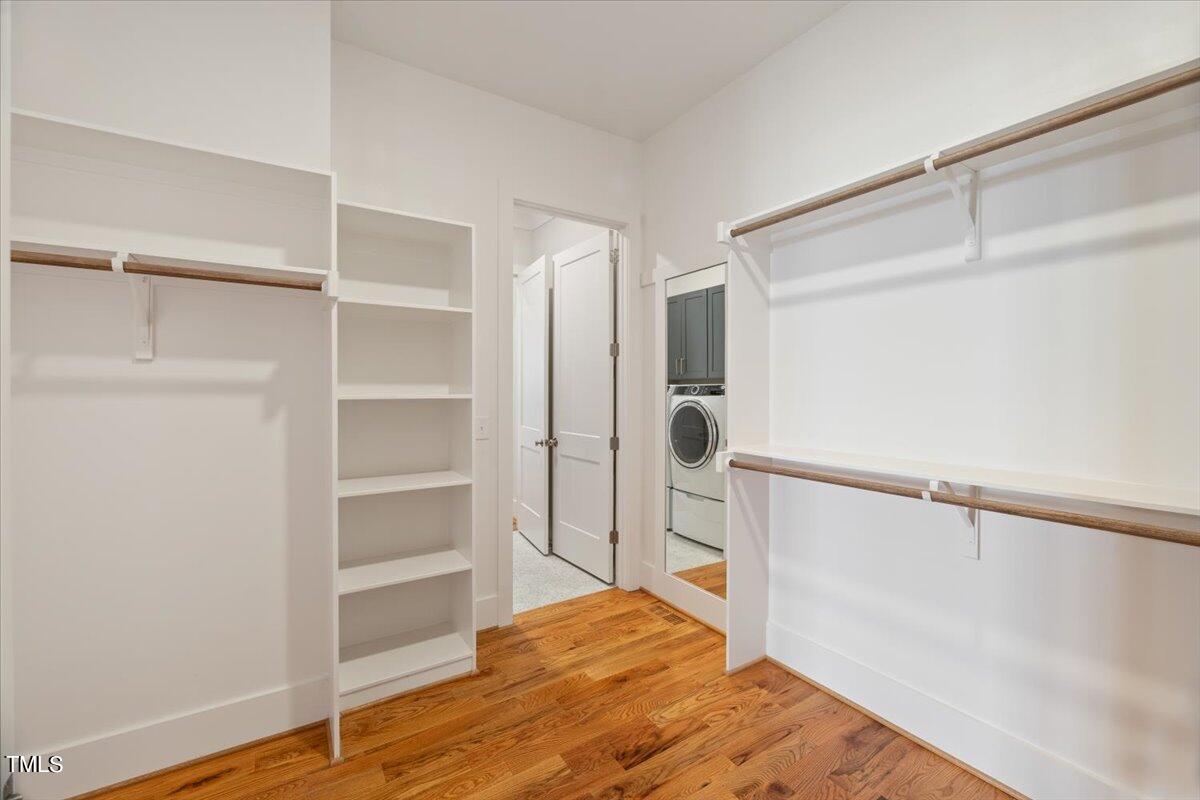 6152 Blanche Drive Raleigh, NC 27607 - Photo 27 of 47 a view of walk in closet with empty racks