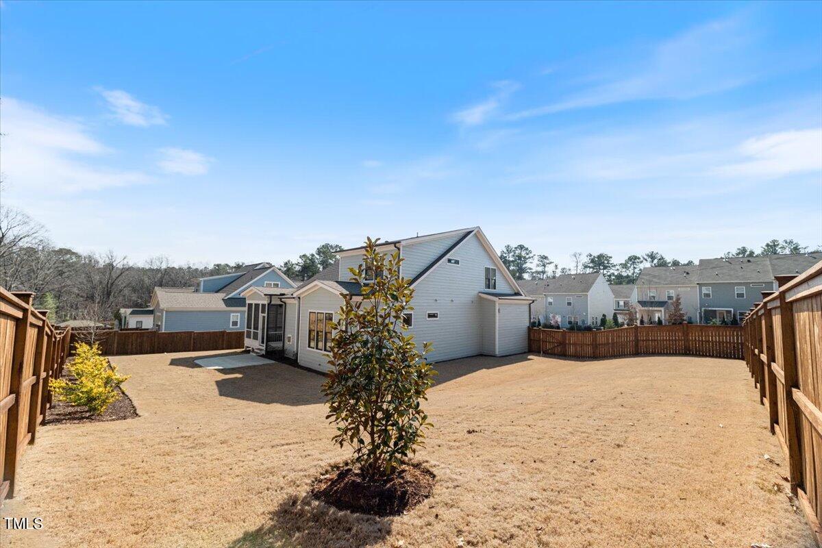 6152 Blanche Drive Raleigh, NC 27607 - Photo 45 of 47 a view of a house with a snow in the yard