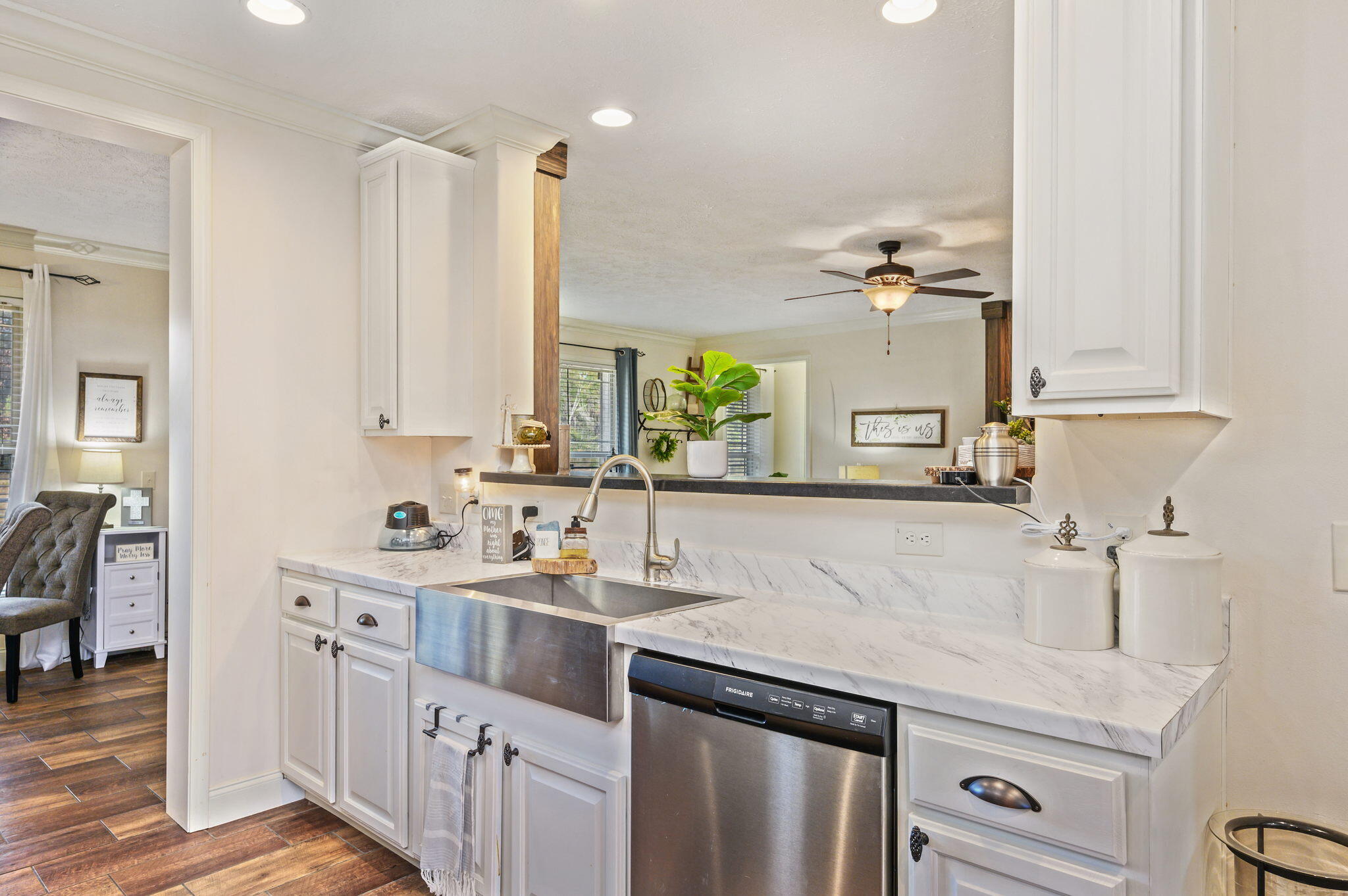 6019 Old River Road Baker, FL 32531 - Photo 15 of 54 a bathroom with a sink and a mirror