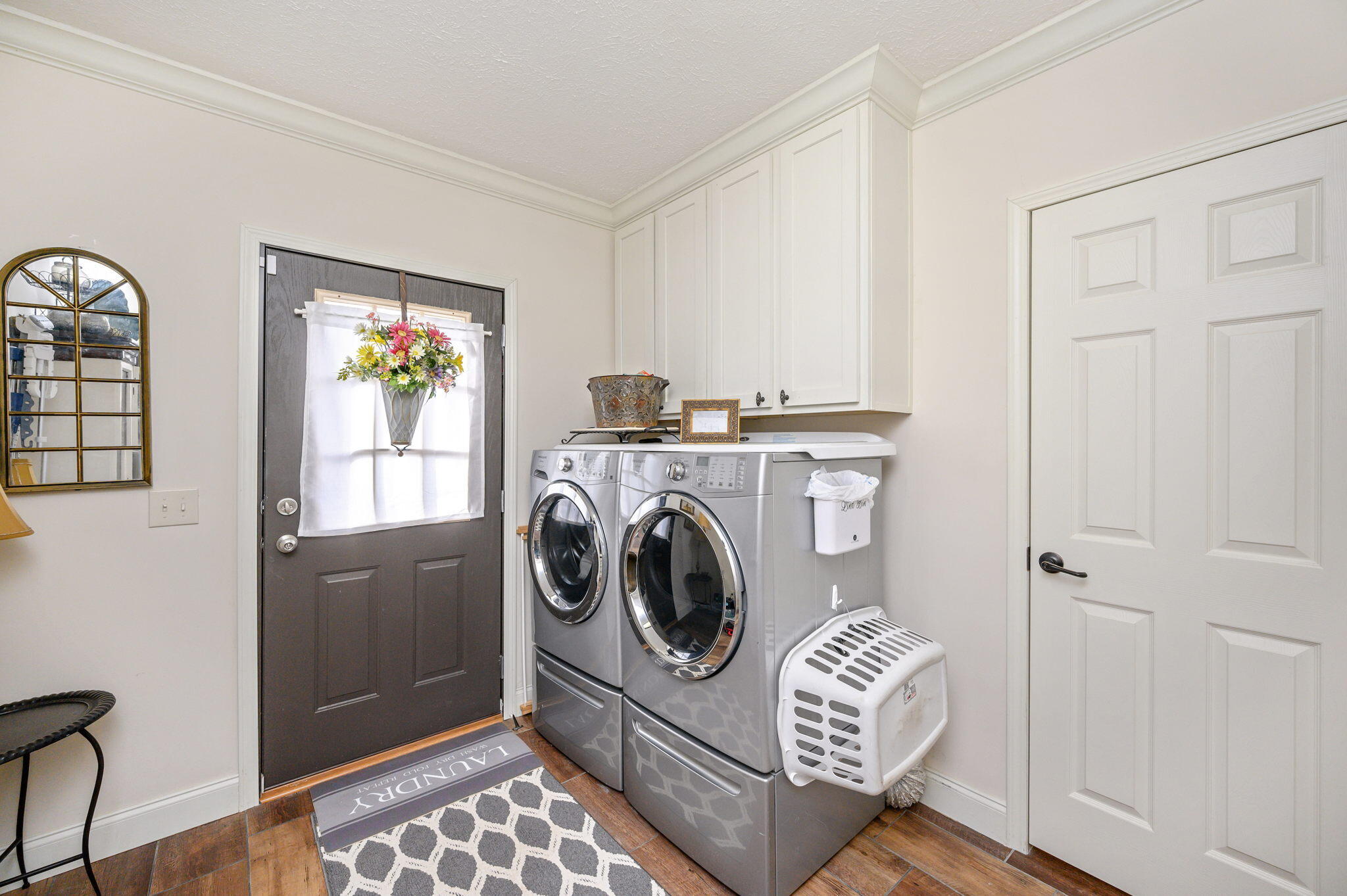 6019 Old River Road Baker, FL 32531 - Photo 41 of 54 a utility room with dryer and washer