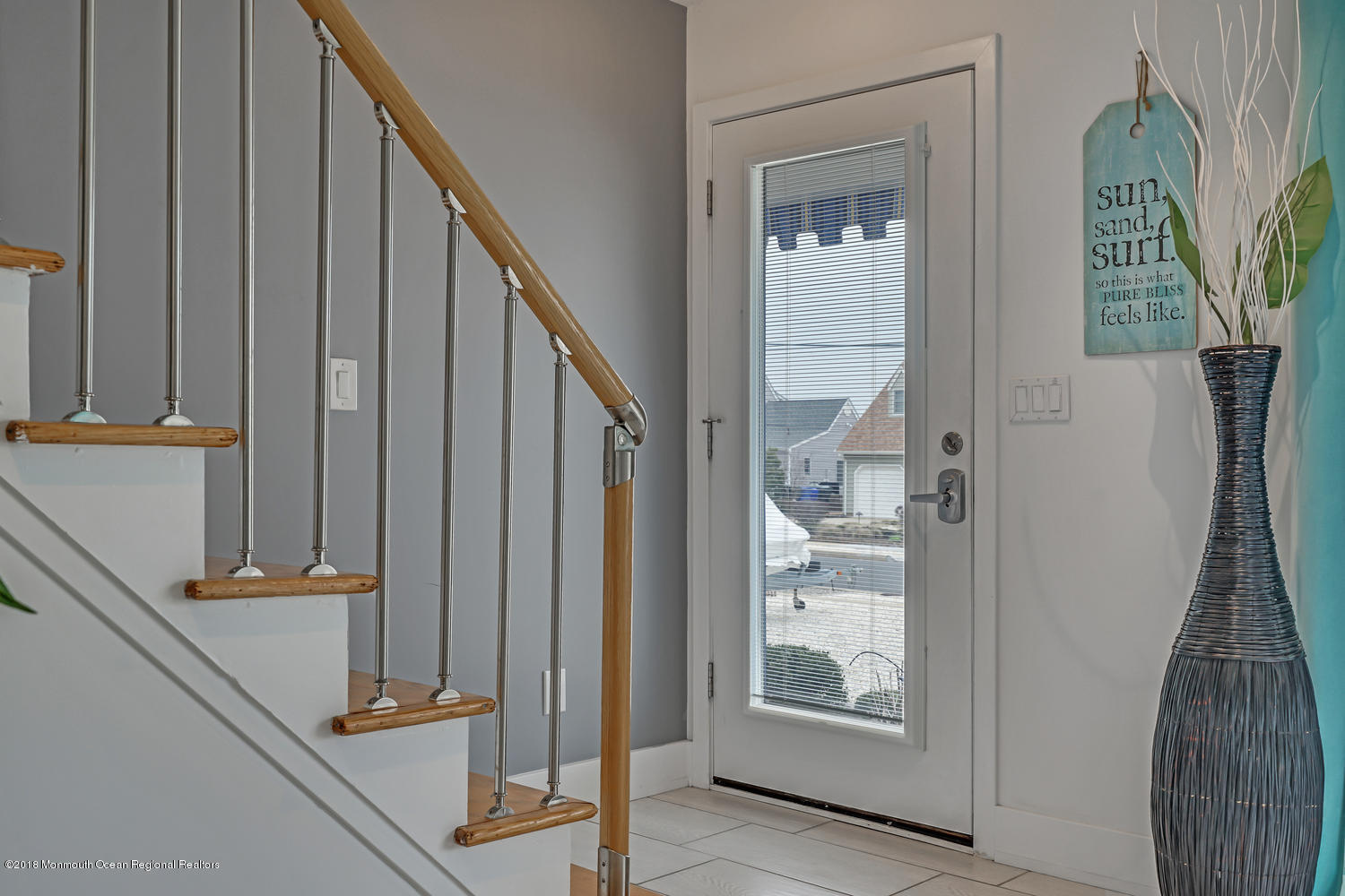 203 Helm Road Mantoloking, NJ 08738 - Photo 21 of 42 a view of an entryway with staircase